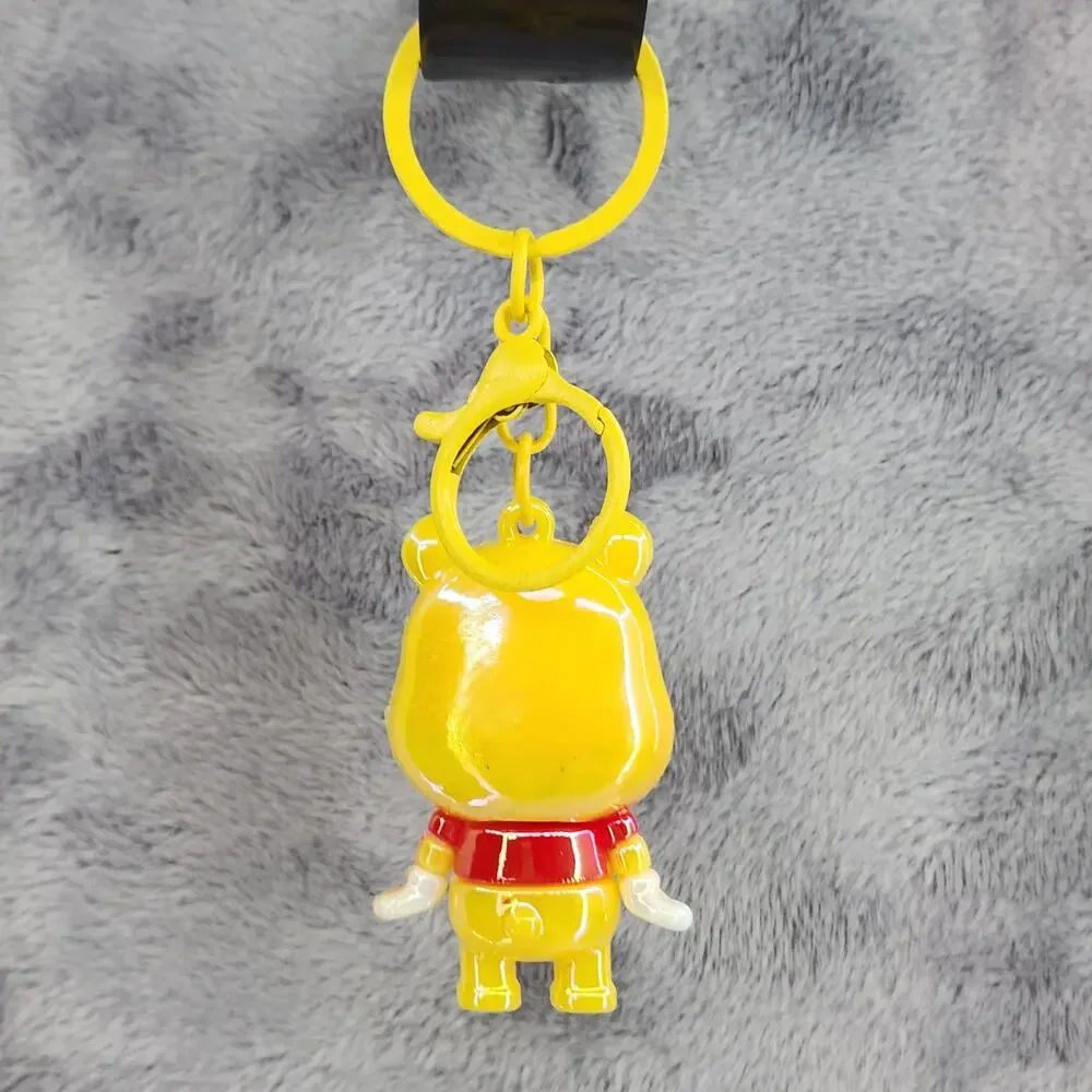 *NEW* Disney's Winnie the Pooh 3D Figure Keychain Bag Charm Iridescent Colors